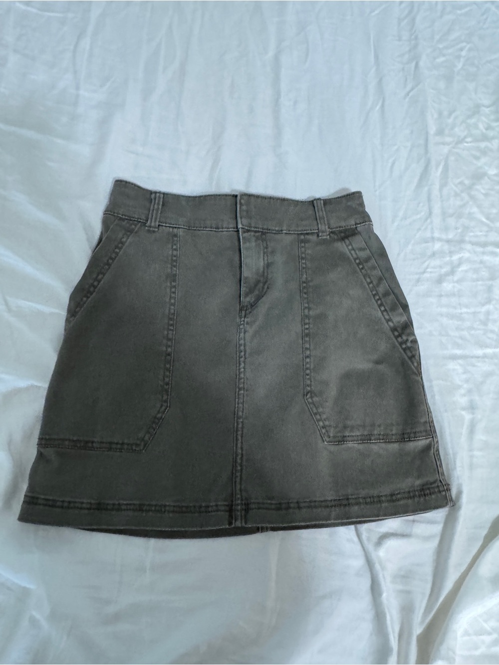 Abercrombie & Fitch Olive Mini Skirt